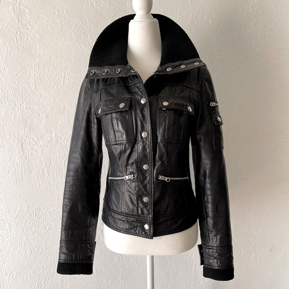Gipsy Genuine Real Leather Jacket Black Women’s - XS